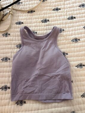 lululemon athletica Lavender Ribbed Tank Top